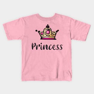 Royal Princess Crown Kids T-Shirt